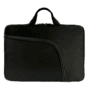 Capa Case Notebook Com Bolso, Slim, Prática Reforçada, Ziper Duplo, Preto - 12 Polegadas