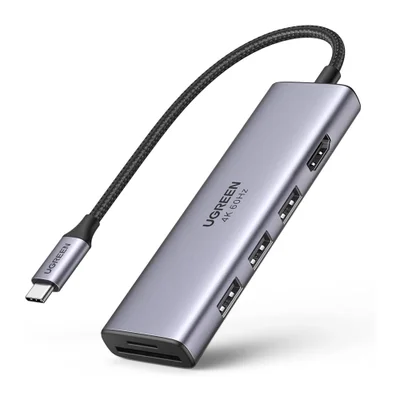 Hub USB C Ugreen Adaptador Multiportas 6 Em 1 HDMI 4k/60hz