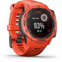 Smartwatch Garmin Instinct Solar Flame Red KaBuM