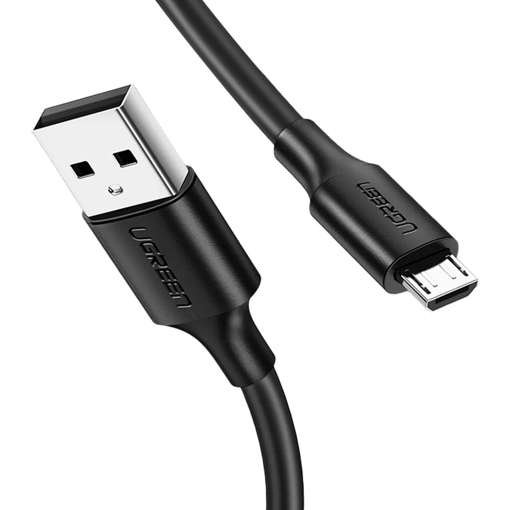 Imagem 2 de 5 do produto Cabo USB 2.0 Ugreen, Para Micro USB Macho, 2 Metros, Preto