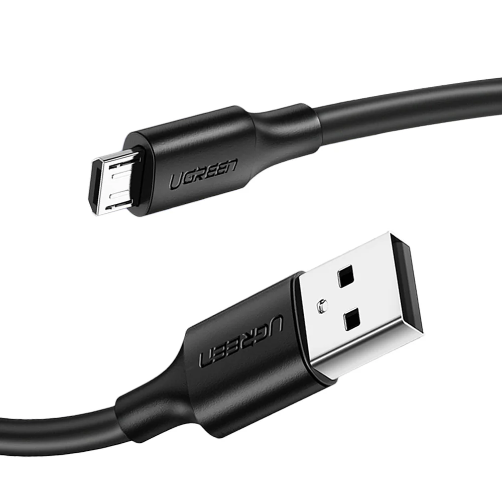 Imagem 4 de 5 do produto Cabo USB 2.0 Ugreen, Para Micro USB Macho, 2 Metros, Preto