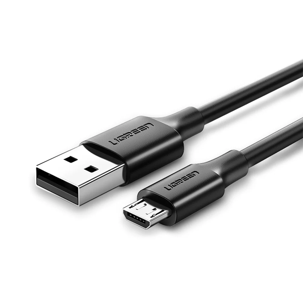 Imagem 5 de 5 do produto Cabo USB 2.0 Ugreen, Para Micro USB Macho, 2 Metros, Preto