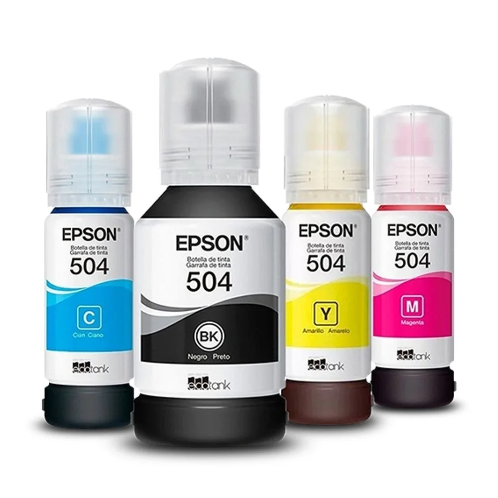 Kit Tinta Epson L4150, T504, 4 Cores Kit Tinta Epson L4150, T504, 4 Cores