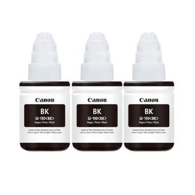 Kit 3 Refil Canon Black Tinta G3110, G4100 Bk