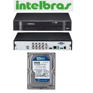 DVR Intelbras Mhdx Multi HD, 8 Canais, 5x1 Cloud P2p, Com HD Interno