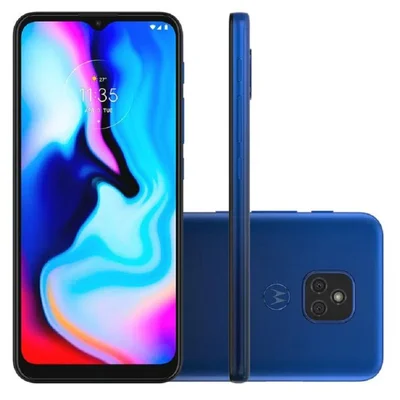 Usado: Motorola E7 Plus, 64GB, Azul - Muito Bom