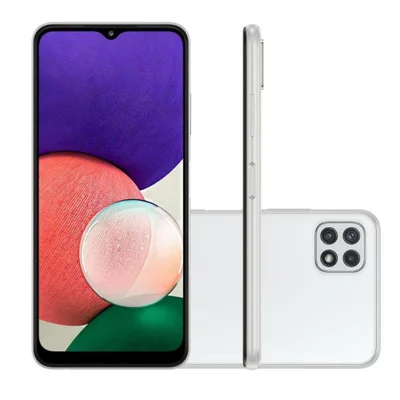 USADO: Samsung Galaxy A22 5g, 4GB, 128GB, Branco - Muito Bom
