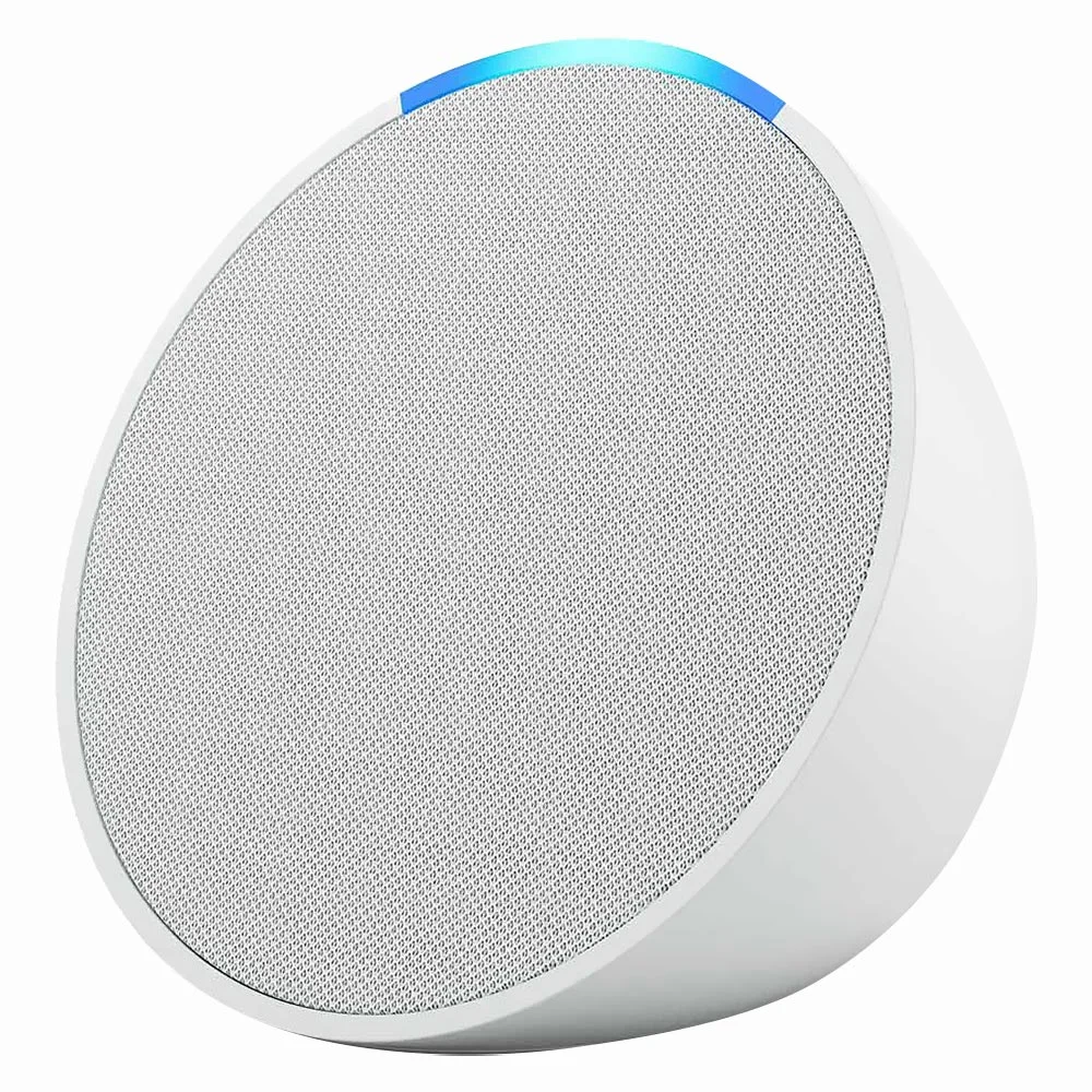 Echo Pop Amazon, Alexa, Bluetooth - Branco