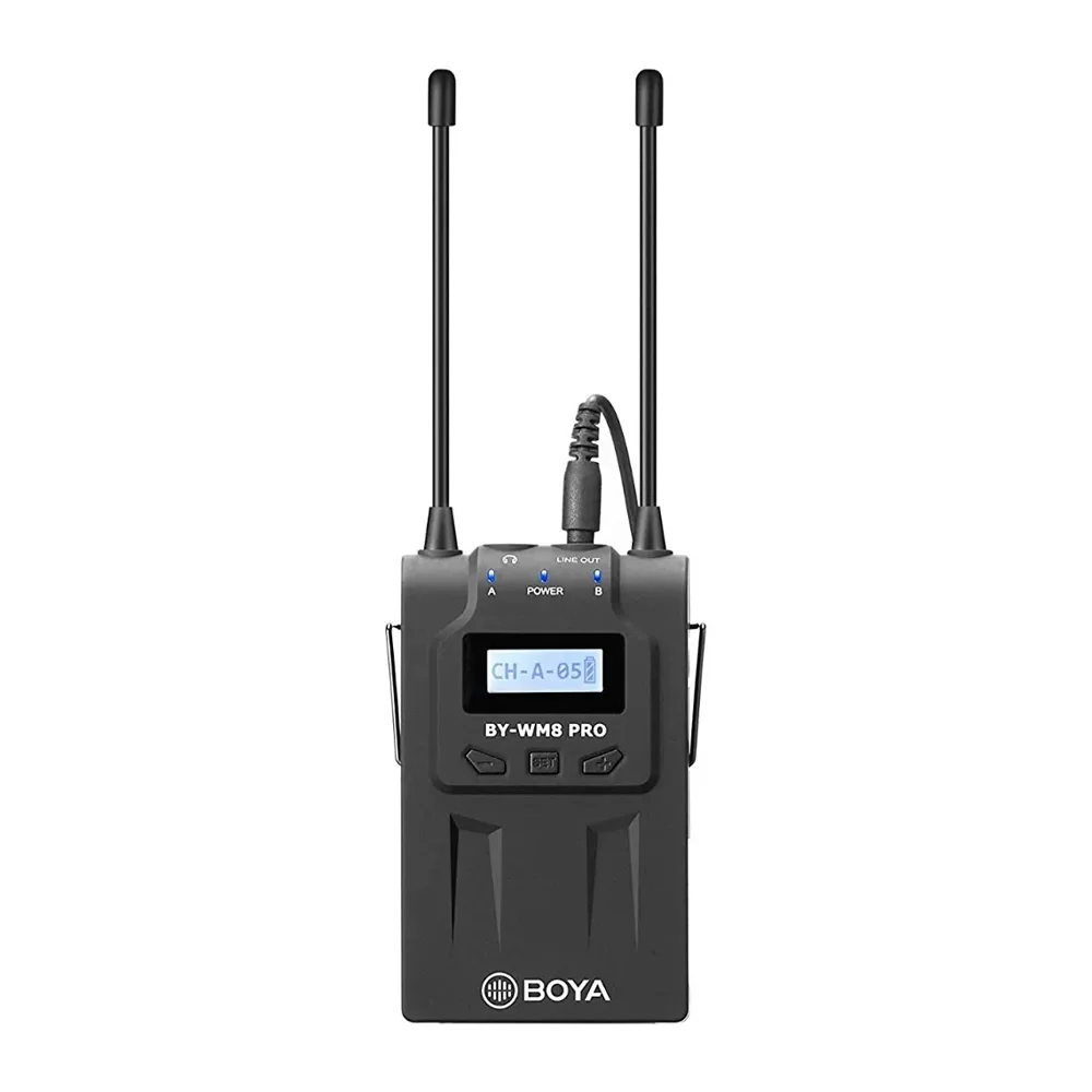 BOYA BY-WM8 Pro-K2 ワイヤレスマイク Boya BY-WM8 Pro K2 - Microfone Sem Fio UHF de Canal Duplo