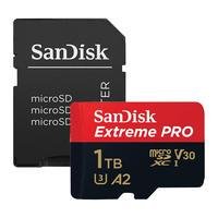 Cartão micro sd sandisk 1tb microsd extreme pro 200mbs e adp   cartão de memória micro sd sandisk 1tb e adaptador microsd extreme pro velocidade de le