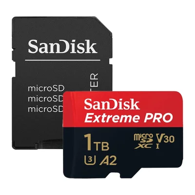 Cartão Micro Sd Sandisk, 1tb Microsd Extreme Pro 200mbs E Adptador