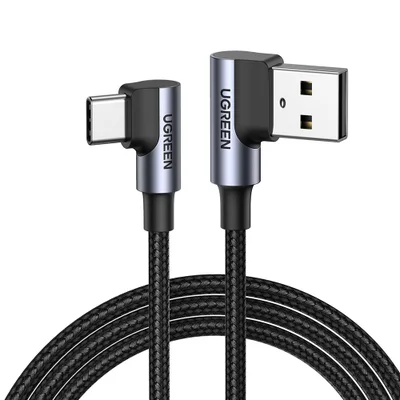 Cabo De Dados Ugreen, USB 2.0, Angular P, Tipo C, Angular 2m