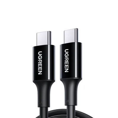 Cabo De Carregamento Ugreen, USB 2.0, Tipo C, 5a Macho, 1m, Preto