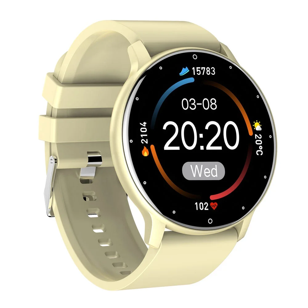 Imagem 2 de 4 do produto Smartwatch Zwear Zl02d Bt 4.0 Android Ios. Tela 1.3 Polegadas, Gold