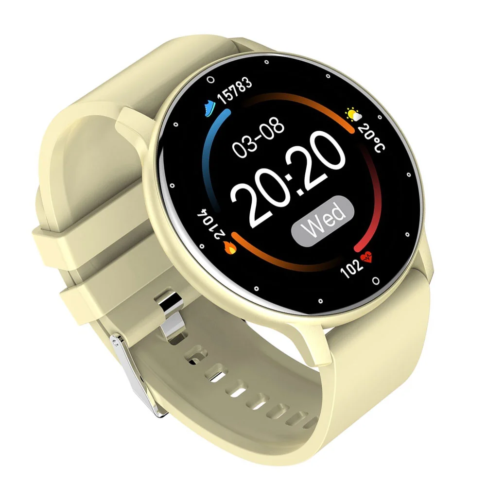 Imagem 3 de 4 do produto Smartwatch Zwear Zl02d Bt 4.0 Android Ios. Tela 1.3 Polegadas, Gold