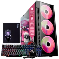 PC Gamer Tob, AMD Ryzen 5, 8GB, SSD 240GB, Windows 10 Pro Trial + Teclado/Mouse, Mouse Pad, Headset