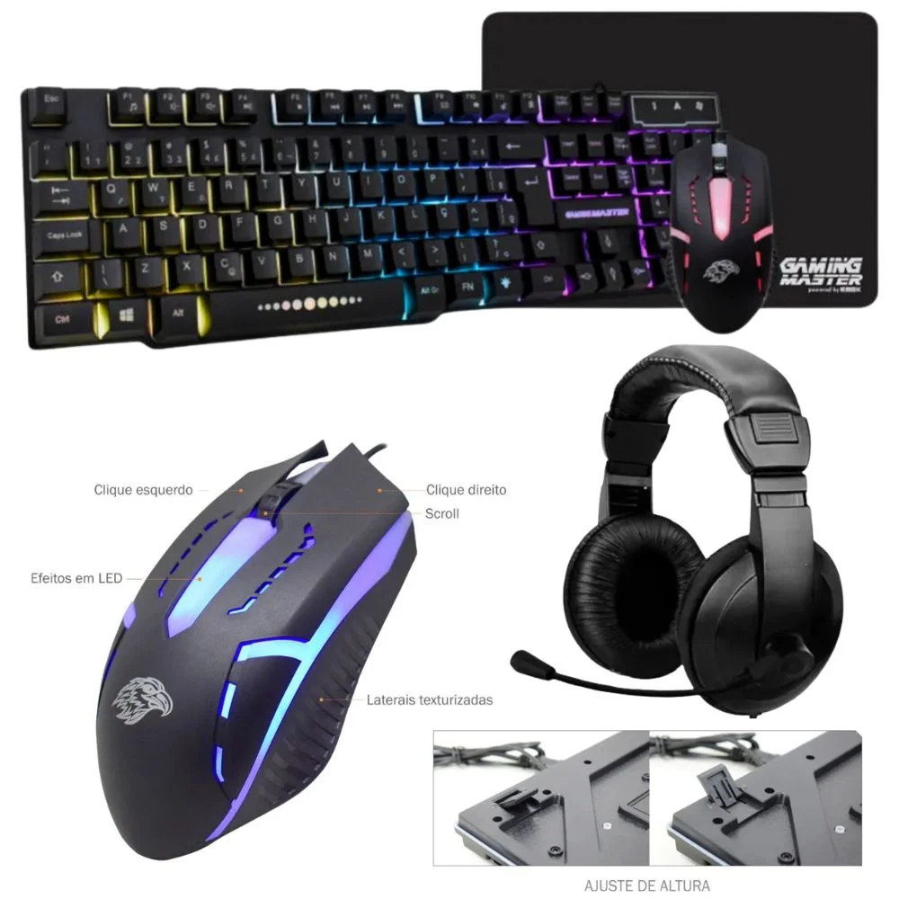 PC Gamer Tob, AMD Ryzen 5, 8GB, SSD 240GB, Windows 10 Pro Trial + Teclado/Mouse, Mouse Pad, Headset - view 5