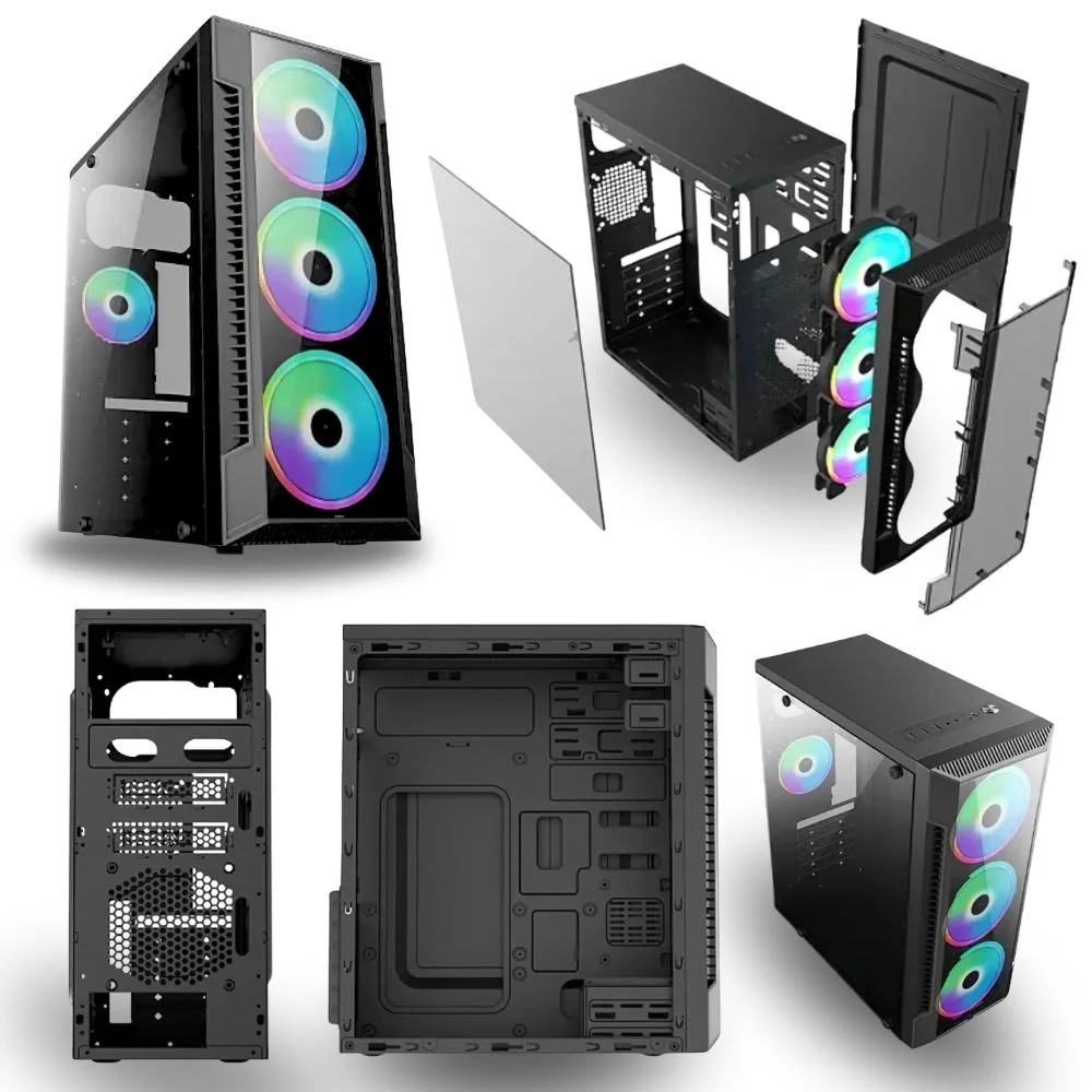 PC Gamer Tob, AMD Ryzen 5, 16GB, SSD 480GB, Windows 10 Pro Trial + Teclado/Mouse, Mouse Pad, Headset - view 2