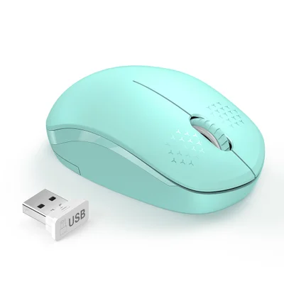 Mouse Seenda Wgsb 012, Sem Fio, Wireless 2.4g, Verde Mint