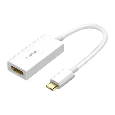 Cabo Adaptador Ugreen, USB C, Macho Para HDMI Fêmea, Branco