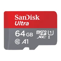 Cartão De Memória Microsd Sandisk 64GB, Microsd Ultra, 140mbs