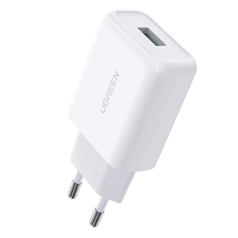 Carregador Ugreen, Porta USB A, Turbo Qc 3.0 Max, 18w, Branco