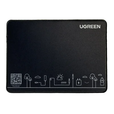 Mouse Pad Ugreen, Borracha Antiderrapante, Pequeno, Preto