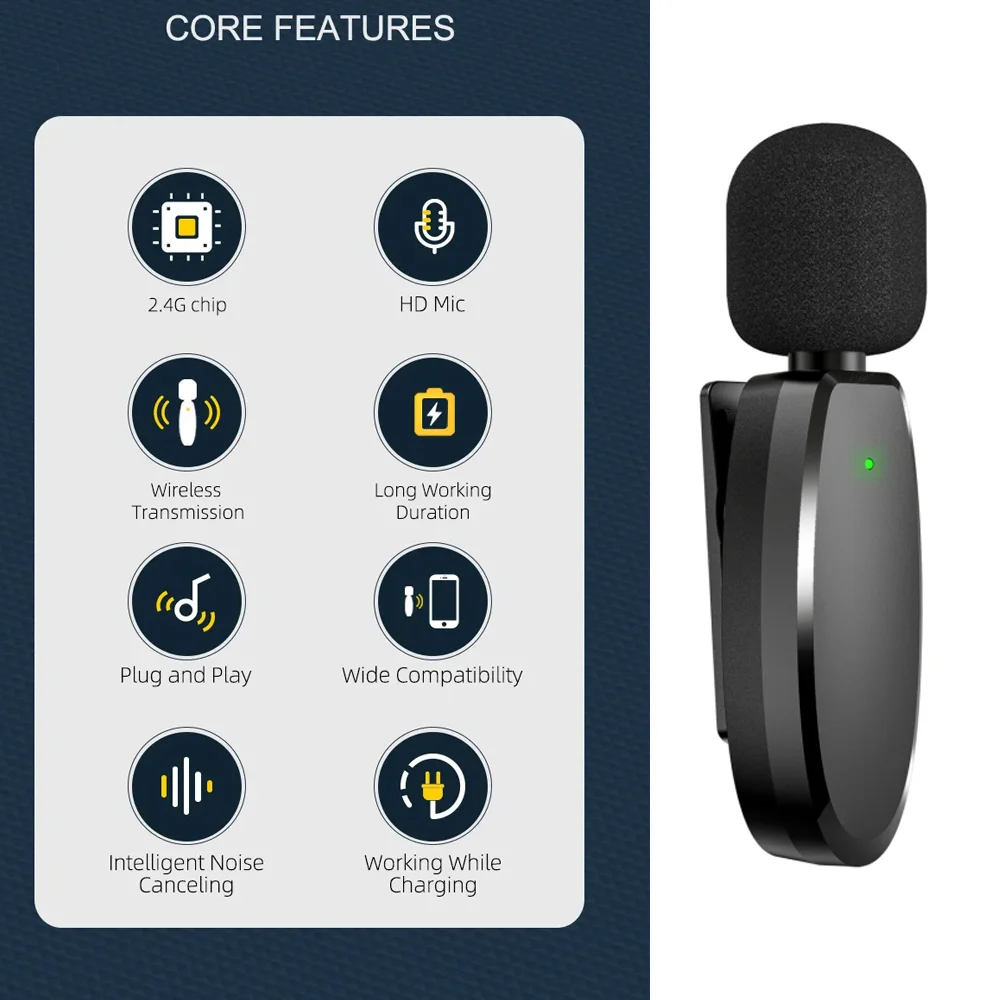 Imagem 3 de 4 do produto Microfone De Lapela Vimai Ap004-2, P/dispositivos USB-c, Preto