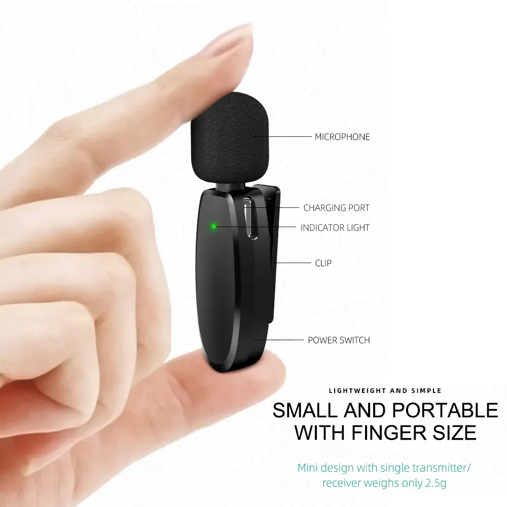 Imagem 4 de 4 do produto Microfone De Lapela Vimai Ap004-2, P/dispositivos USB-c, Preto