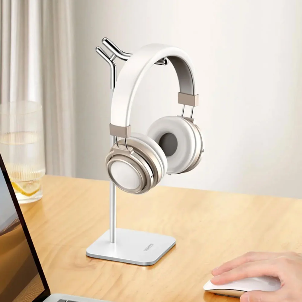 Imagem 3 de 4 do produto Suporte De Mesa Headset Ugreen, Para Fone Ouvido Metal, Prata