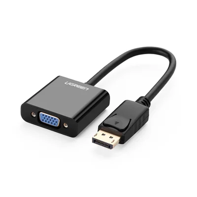 Adaptador Vídeo Ugreen, Displayport Macho P/ VGA Fêmea, Preto
