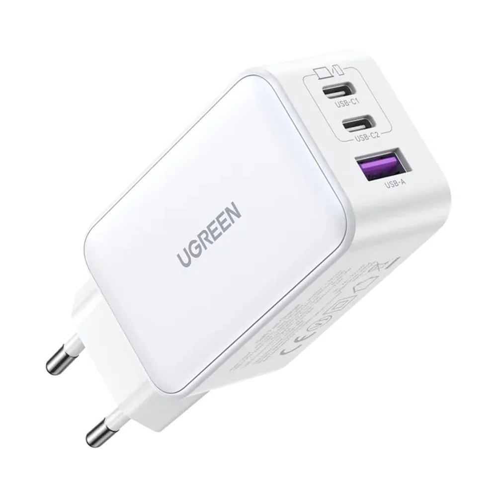 Imagem 4 de 4 do produto Carregador Rápido Pd Gan Ugreen Nexode, 2 USB C+1 USB A 65w