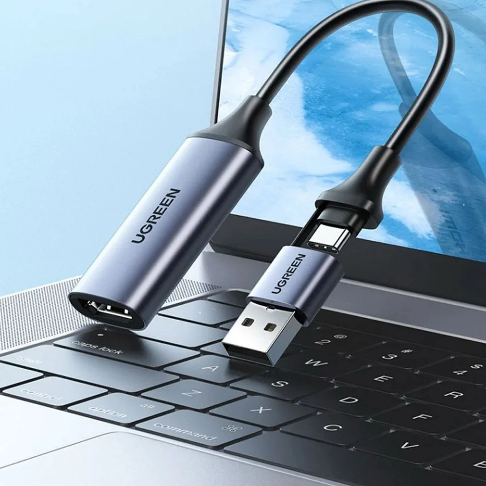 Imagem 4 de 4 do produto Adaptador De Vídeo Ugreen, HDMI Femêa Para USB A/C Macho, Preto