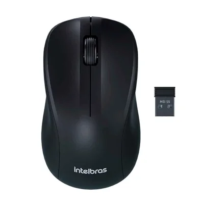 Mouse Sem Fio Intelbras Msi 55, 1600 Dpi, Usb 2.0 - 4290023