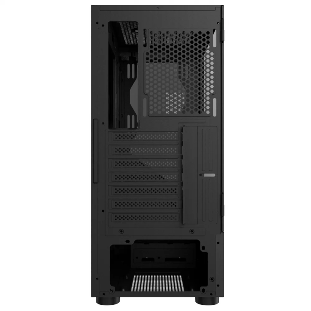 Imagem 5 de 5 do produto Gabinete Gamer Pcyes Set Black Vulcan, Lateral Em Vidro - Gsbvpbr