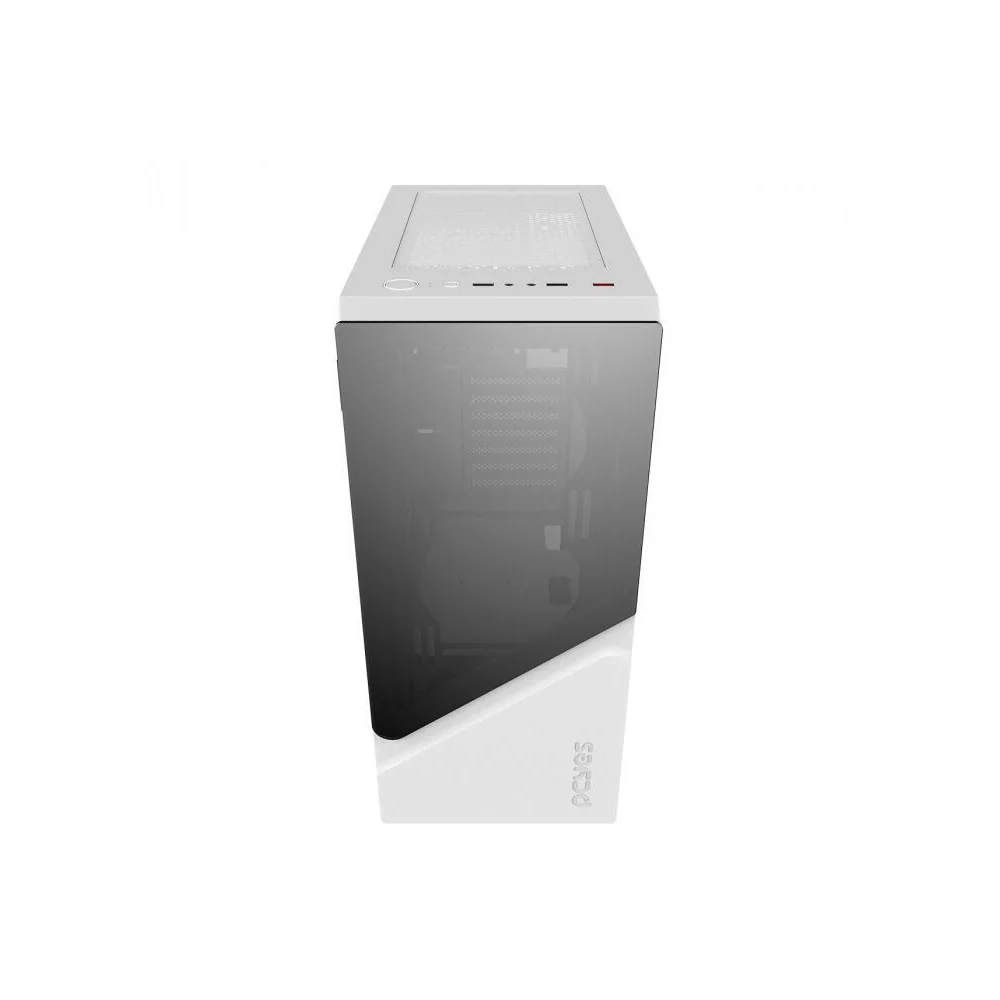Imagem 2 de 5 do produto Gabinete Gamer Pcyes Set White Ghost-lateral Em Vidro - gswgpbr