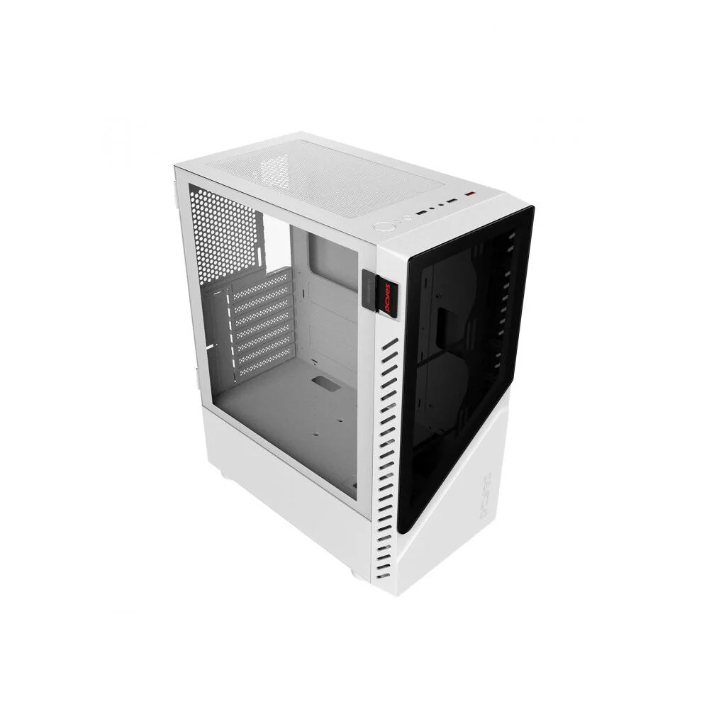 Imagem 4 de 5 do produto Gabinete Gamer Pcyes Set White Ghost-lateral Em Vidro - gswgpbr