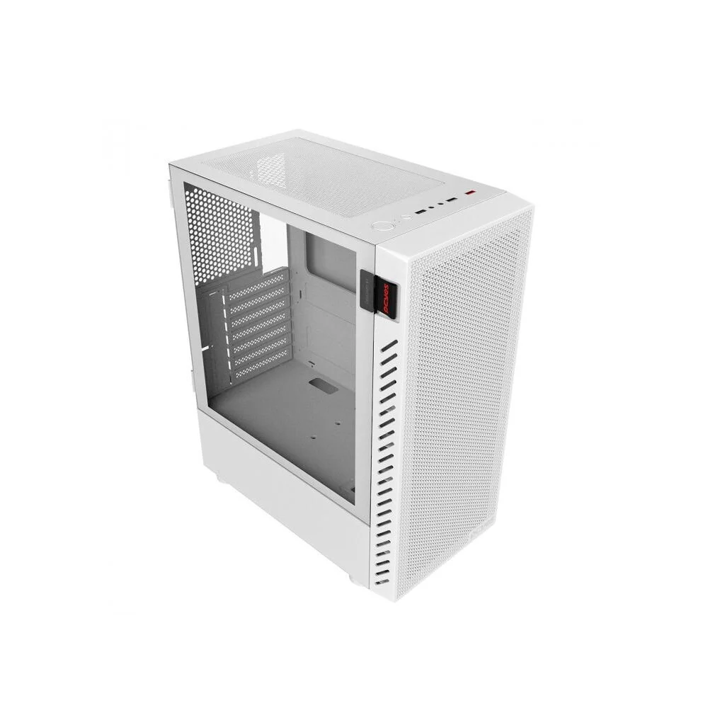 Imagem 4 de 5 do produto Gabinete Gamer Pcyes Bolter White Ghost, Lateral Em Vidro