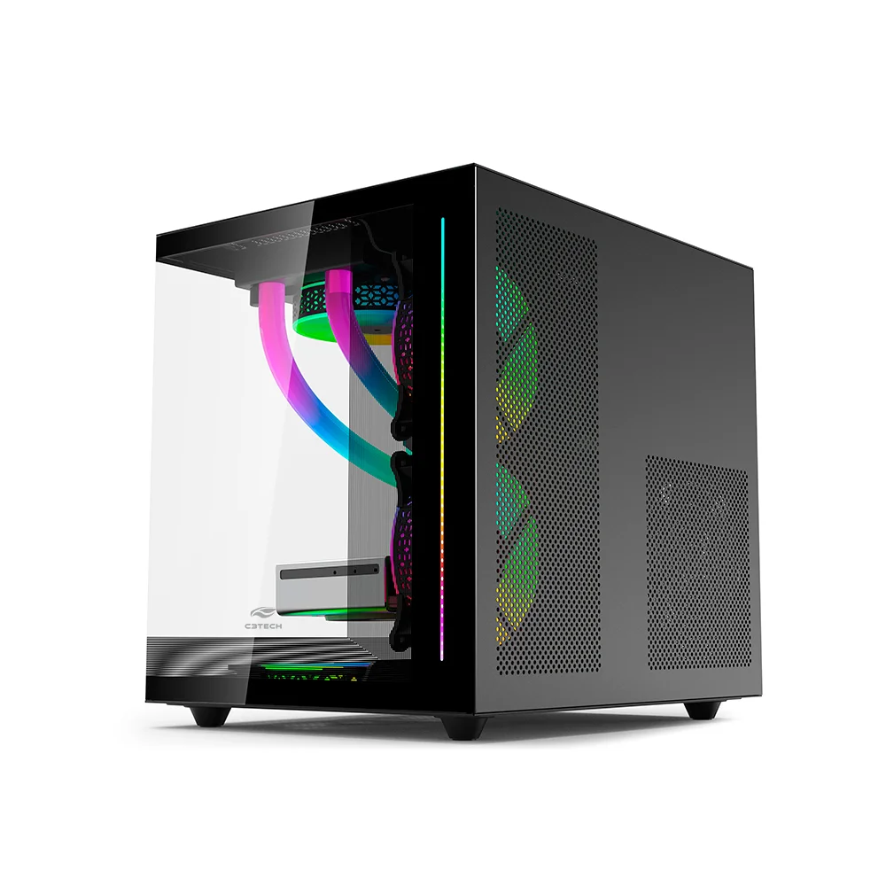 Imagem 2 de 5 do produto Gabinete Aquarius Sem Fonte C3tech Gaming - Mt-g810bk