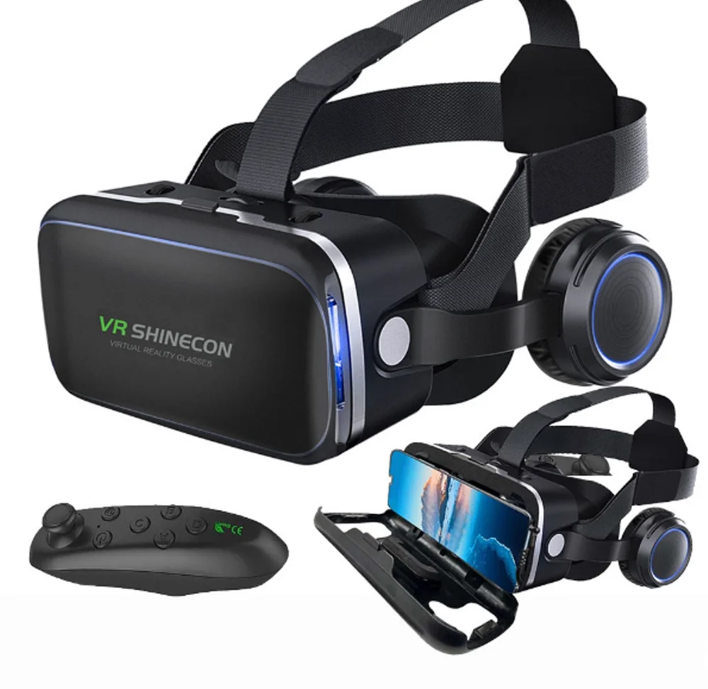 Imagem 3 de 5 do produto Óculos 3D Realidade Virtual, Bluetooth, Com Controle - Shine