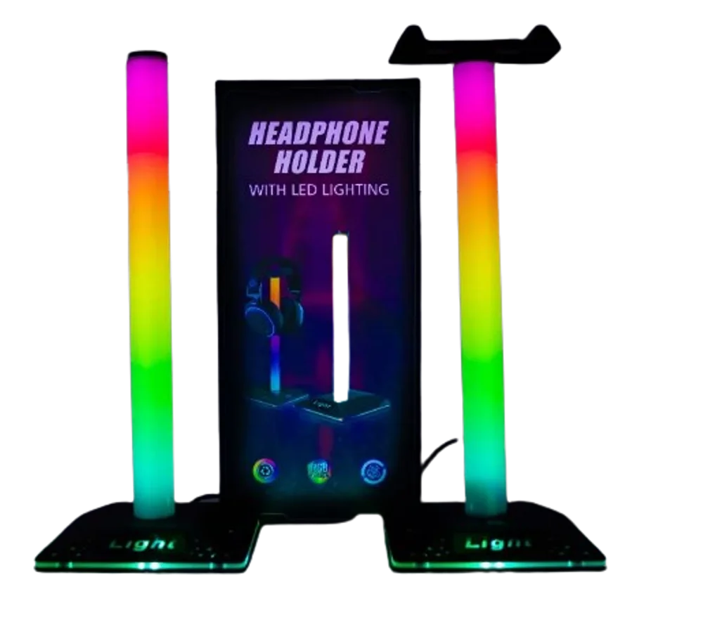 Imagem 4 de 4 do produto Suporte Para Fone De Ouvido Headset Gamer Vlx, RGB, USB
