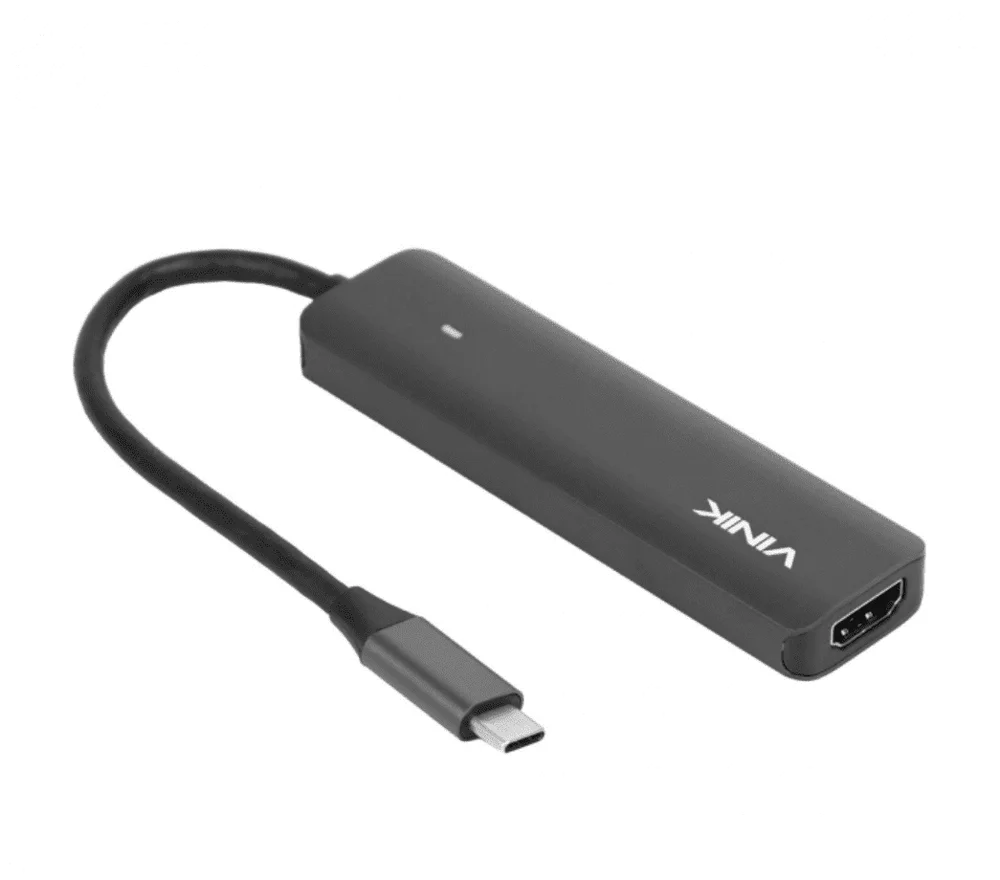 Imagem 4 de 5 do produto Adaptador Hub USB Type C, 5 Em 1, 2x USB 3.0 + HDMI 4k, Type C Pd 100w, Type C Dt Vinik - Hv51c