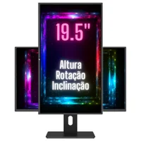 Monitor 3green 19.5" LED, Widescreen, 75H, 2Ms, Hd+, HDMI, Vesa, Ajuste De Altura, Rotação, Inclinação Menor preço em Monitor 3green 19.5" LED, Widescreen, 75H, 2Ms, Hd+, HDMI, Vesa, Ajuste De Altura, Rotação, Inclinação