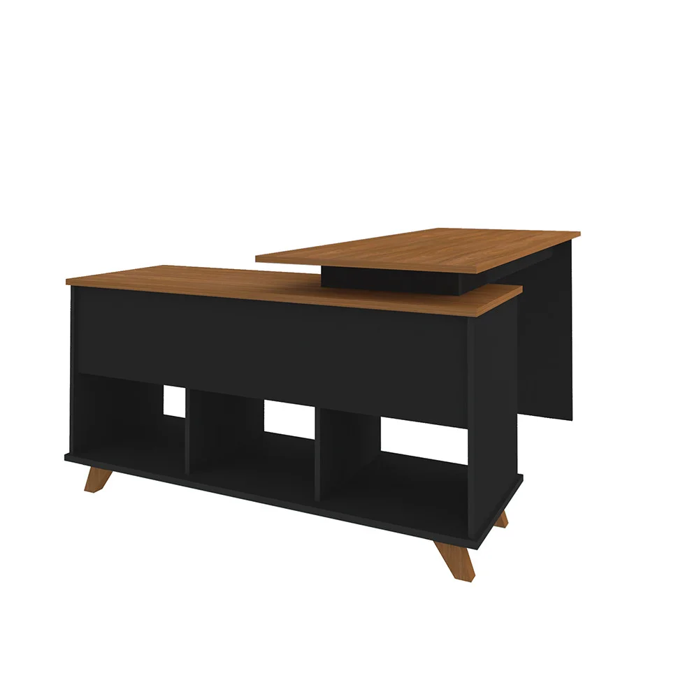 Imagem 3 de 5 do produto Escrivaninha Artany Gold, 2 Gavetas