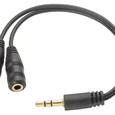 Cabo Plug P2 Estéreo Jack J2 Estéreo, Para Fone De Ouvido