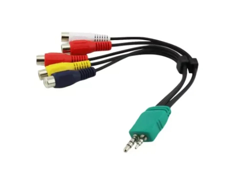 Imagem 2 de 3 do produto Cabo Adaptador AV Componente, TV LED, LCD, P1, P2, 5 Rca