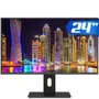 Monitor 3green 24", FULL HD, 75Hz, 2Ms, HDMI, Led Ergonômico, Ajuste De Altura, Rotação Vertical E Horizontal, Inclinação, Widescreen