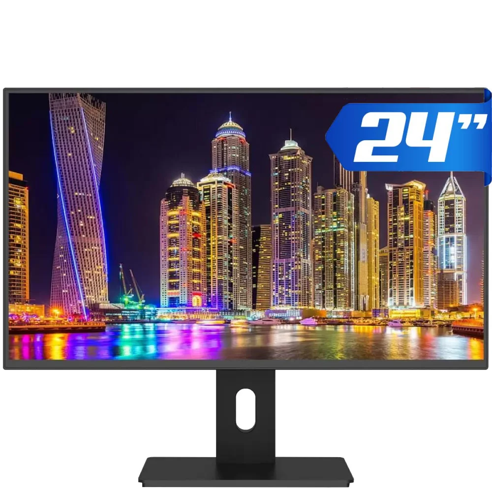 Monitor 3green 24", FULL HD, 75Hz, 2Ms, HDMI, Led Ergonômico, Ajuste De Altura, Rotação Vertical E Horizontal, Inclinação, Widescreen Monitor 3green 24", FULL HD, 75Hz, 2Ms, HDMI, Led Ergonômico, Ajuste De Altura, Rotação Vertical E Horizontal, Inclinação, Widescreen