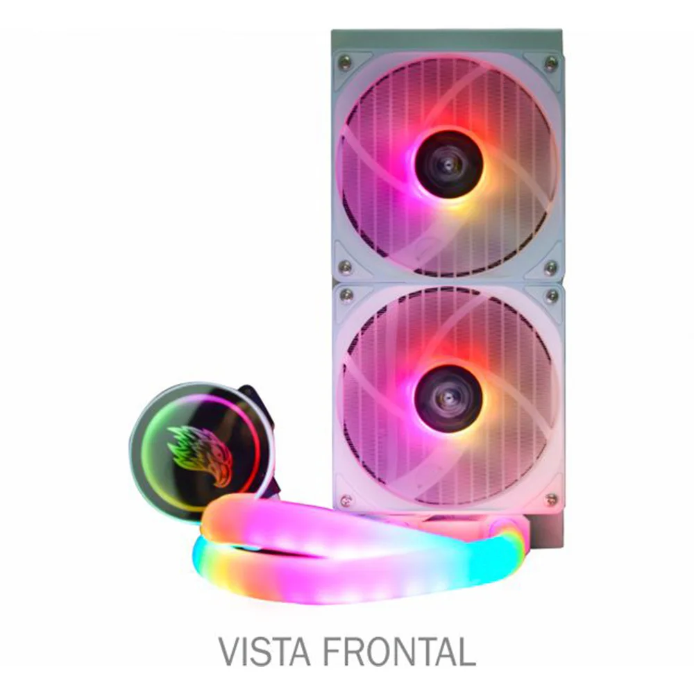 Imagem 2 de 5 do produto Water Cooler Wac5 K-mex, Bifrost White ,240mm, Iluminacao ARGB