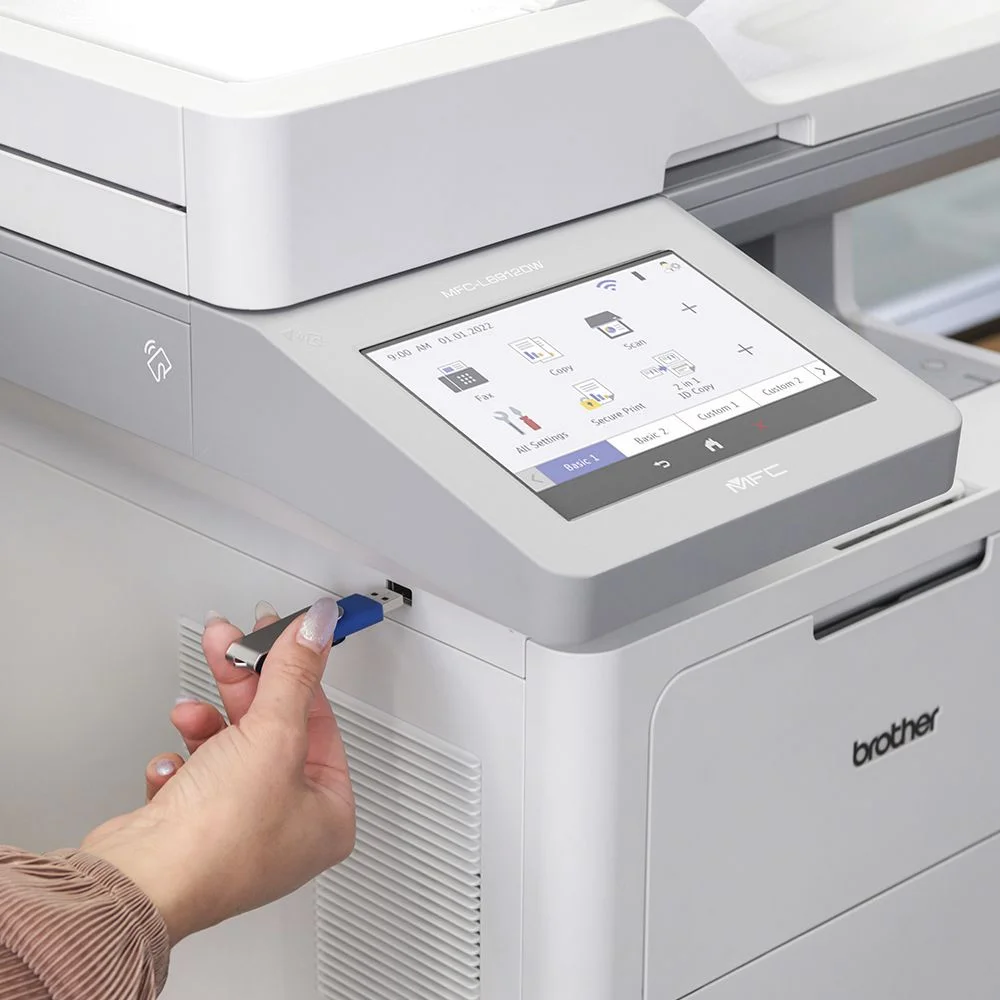 Imagem 3 de 5 do produto Multifuncional Brother Laser Monocromatica, WIFI, A4 Duplex, Branco - Mfcl6912dw